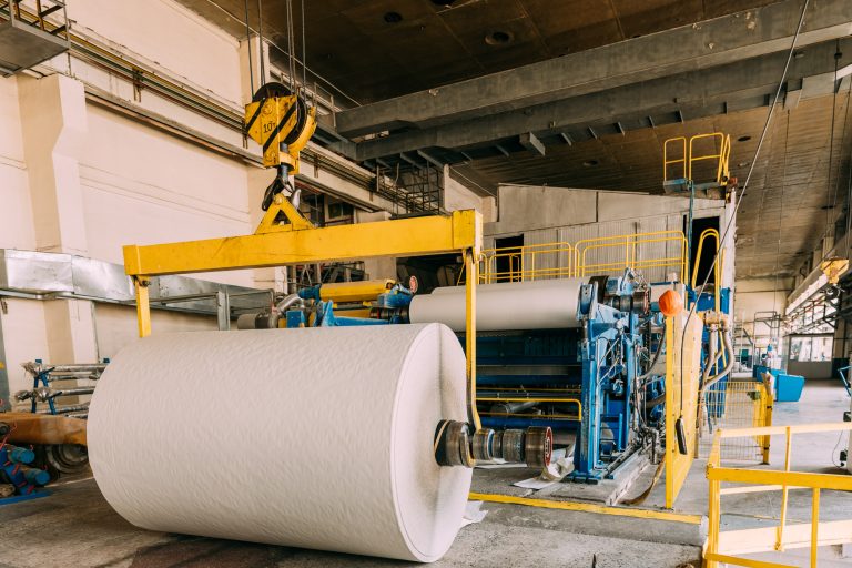 Paper Cutting Machine In Paper Mill. industrial equipment Paper Cutting Machine In Paper Mill.